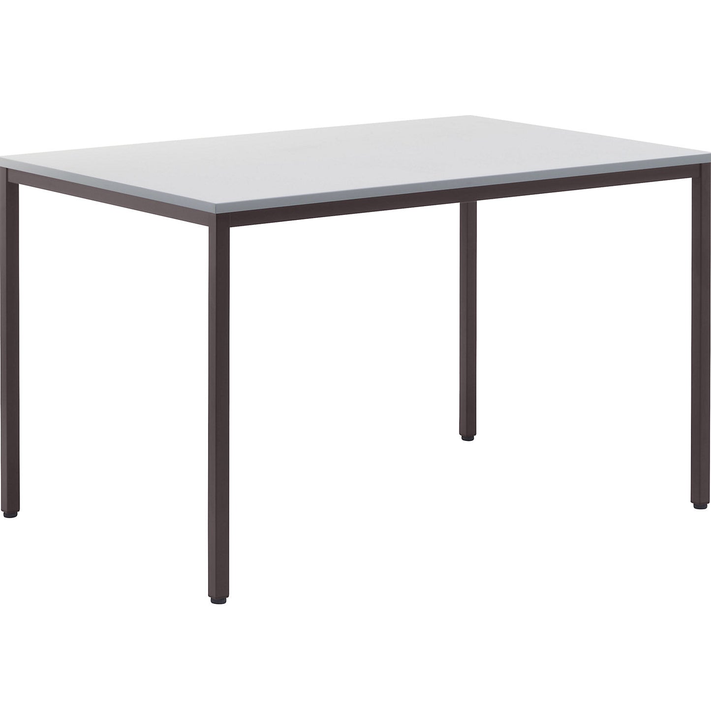 Multi-purpose table, HxWxD 720 x 1200 x 800 mm, top in light grey, grey brown frame.