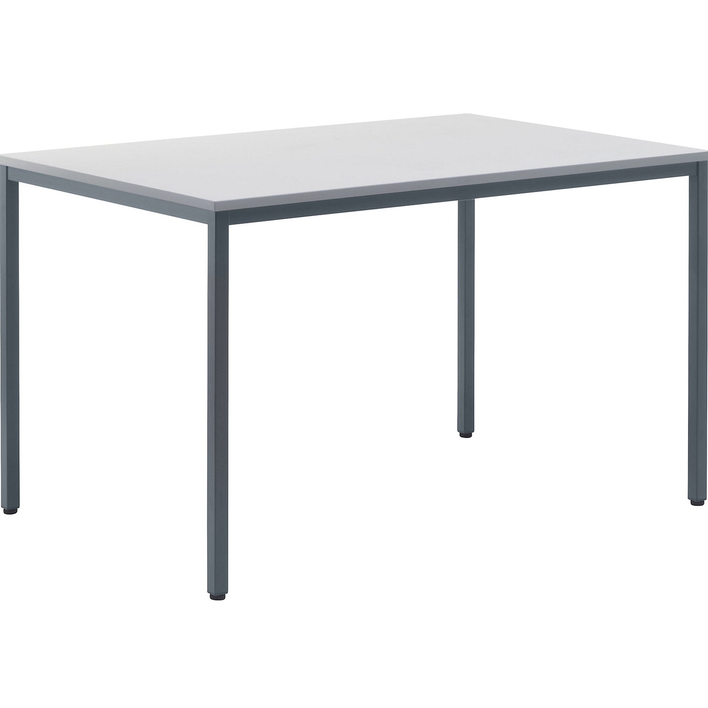 Multi-purpose table, HxWxD 720 x 1200 x 800 mm, top in light grey, basalt grey frame.