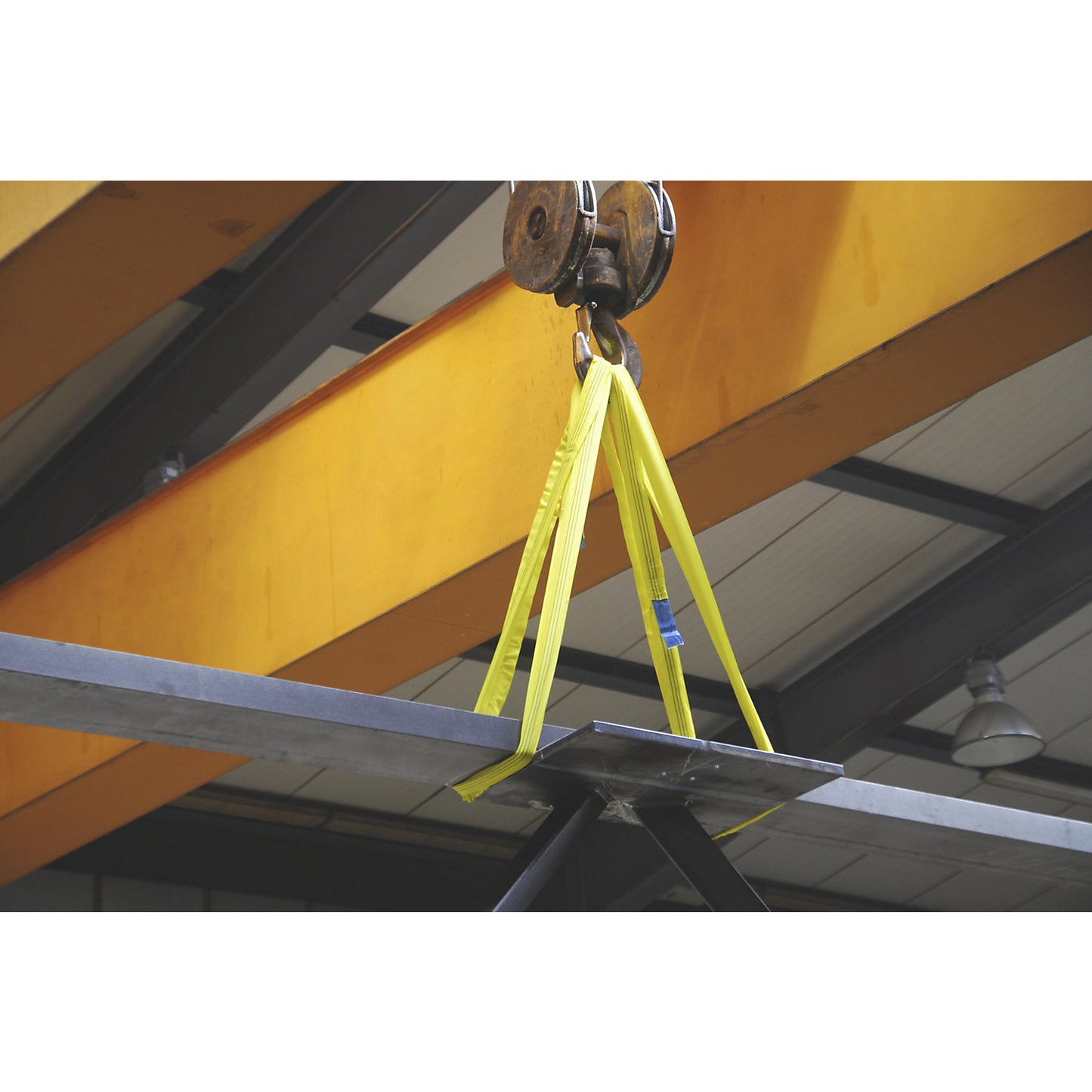 Round sling, max. load single direct 1000 kg, pack of 2, violet, extended length 4000 mm.