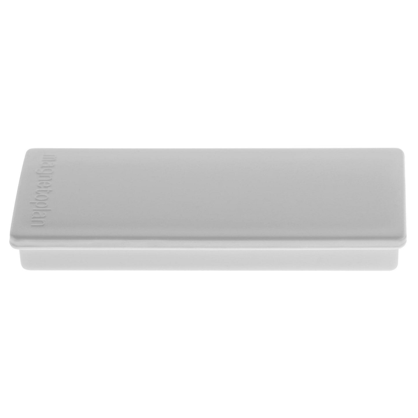 Rectangular magnet, WxLxH 22 x 55 x 8 mm, pack of 60, grey.