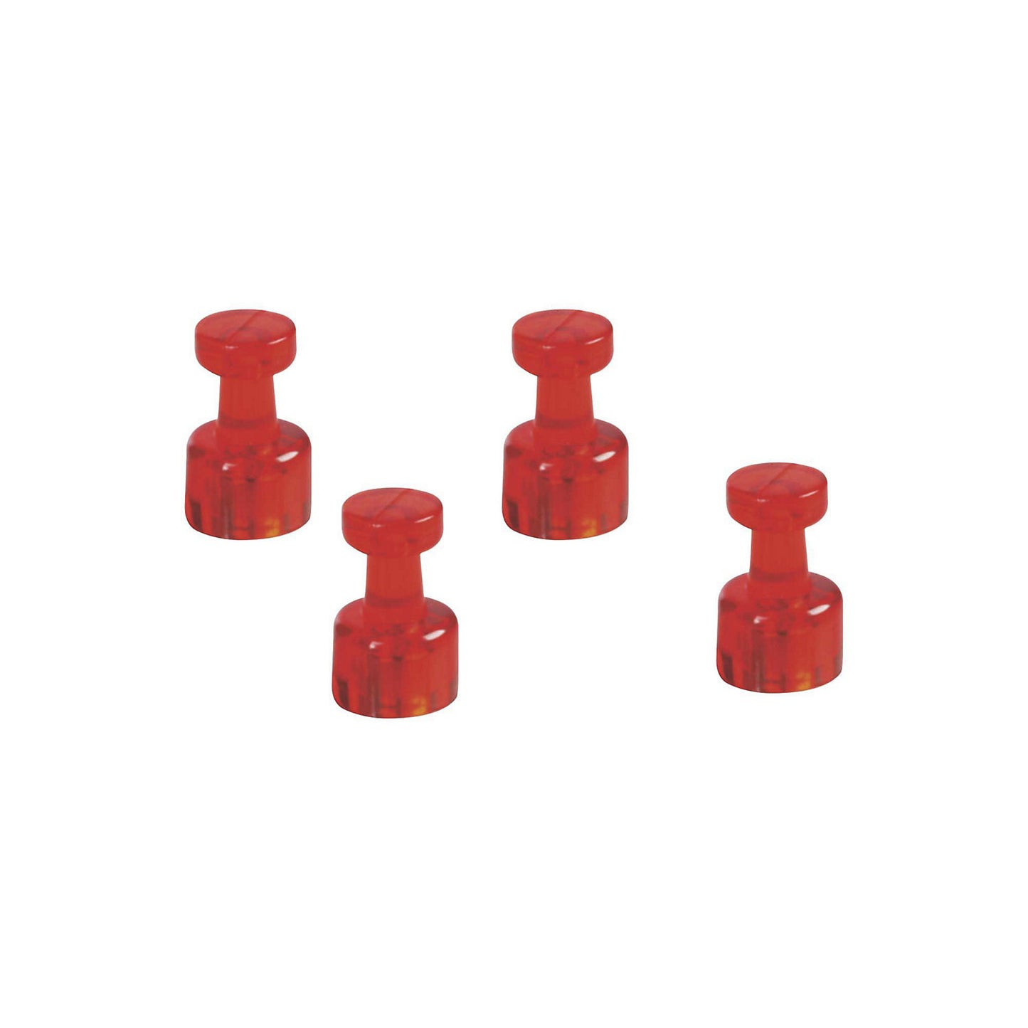 Cone magnet, Ø 18 mm, pack of 48, red.