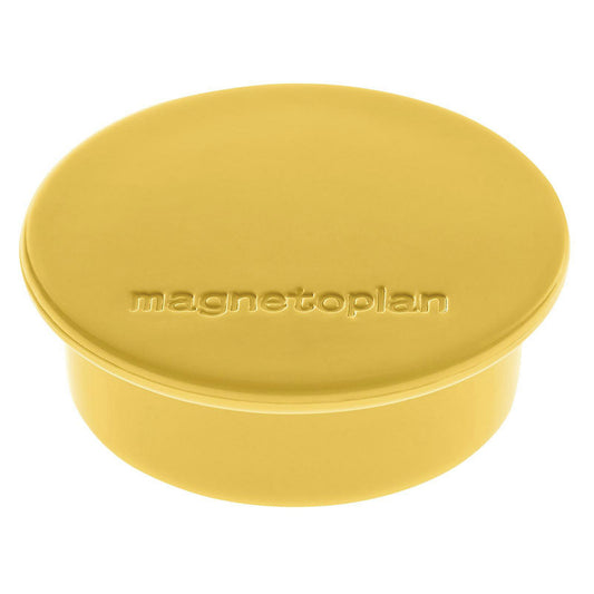 DISCOFIX COLOUR magnet, Ø 40 mm, pack of 40, yellow.