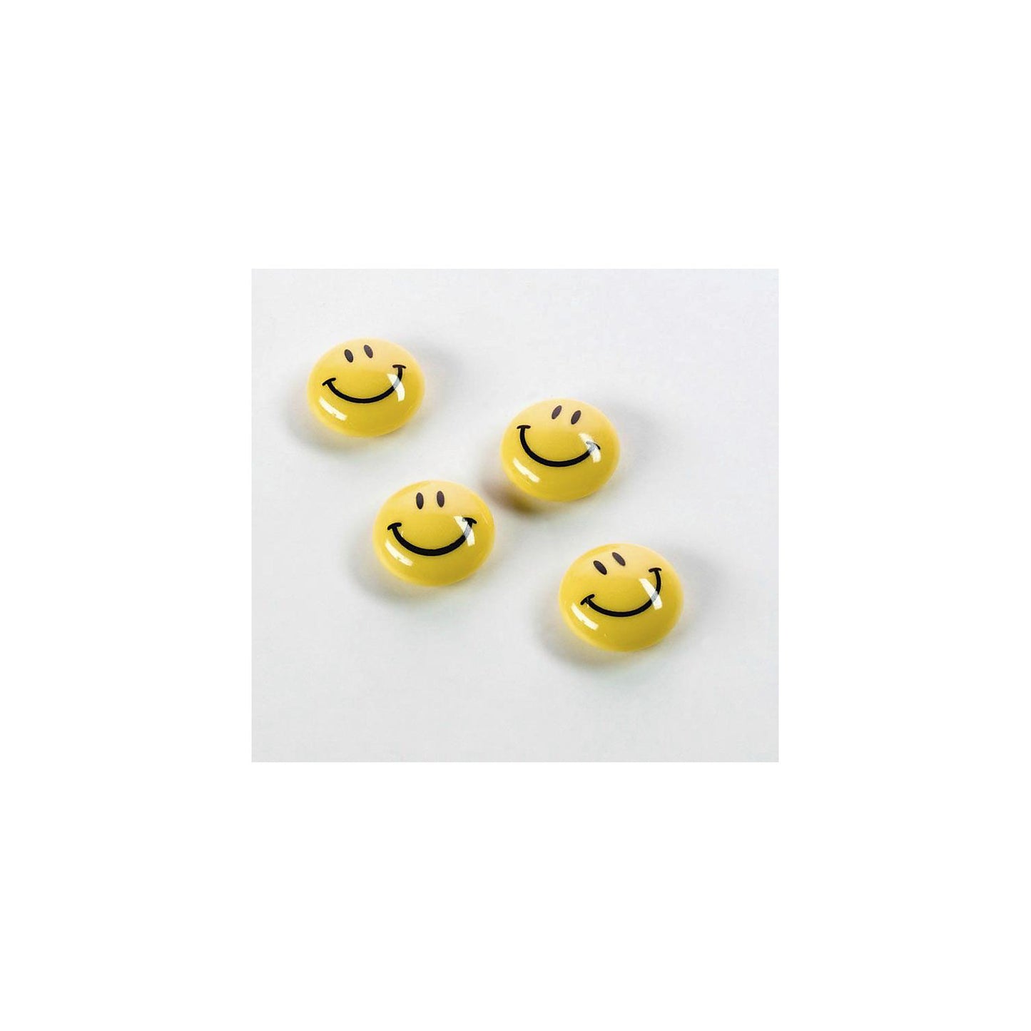 Round magnet, smiley, Ø 40 mm, pack of 80.