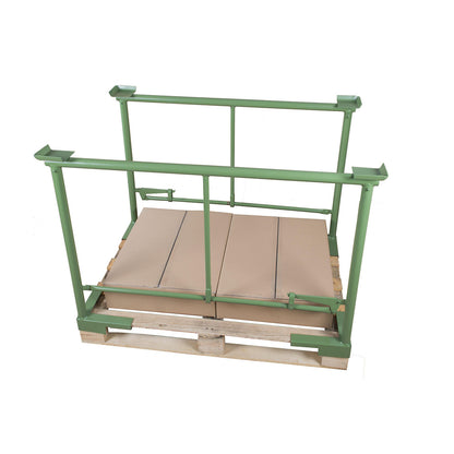 Stacking bracket, with clamping lever, 1 pair, width 1200 mm, effective height 1200 mm.