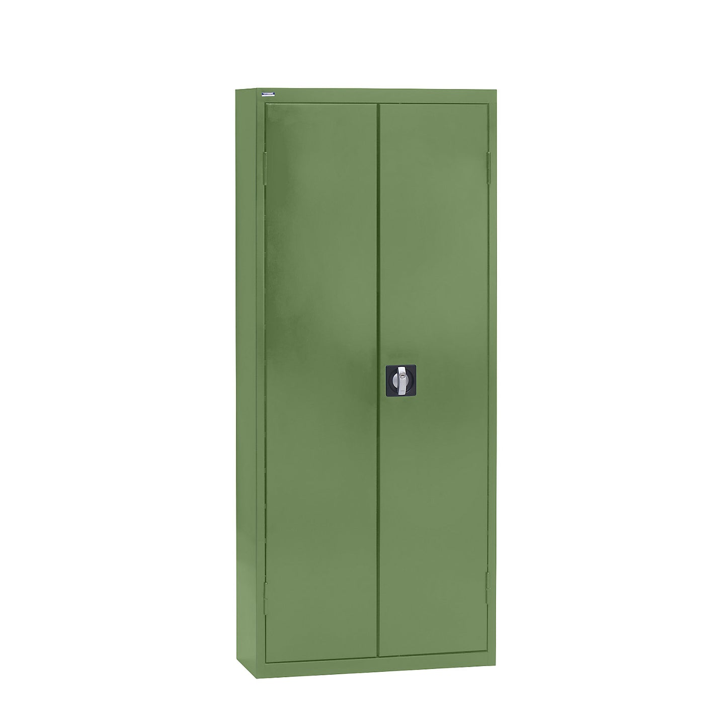 Storage cupboard with storage boxes, height 1575 mm, 14 shelves, reseda green.
