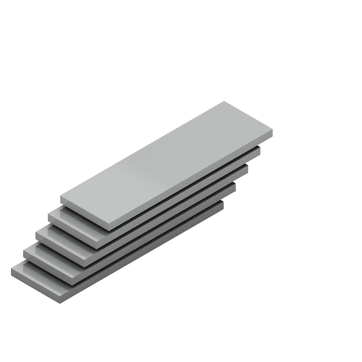 Shelf, width 1000 mm, pack of 5, depth 300 mm, max. load 350 kg, zinc plated.