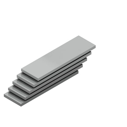 Shelf, width 1000 mm, pack of 5, depth 300 mm, max. load 350 kg, zinc plated.