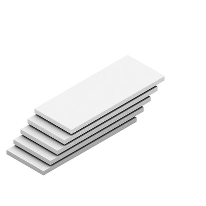 Shelf, width 1000 mm, pack of 5, depth 400 mm, max. load 350 kg, grey.