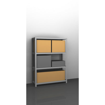 Heavy duty bolt-together shelving, zinc plated, shelf height 1500 mm, standard shelf, width x depth 1300 x 400 mm.