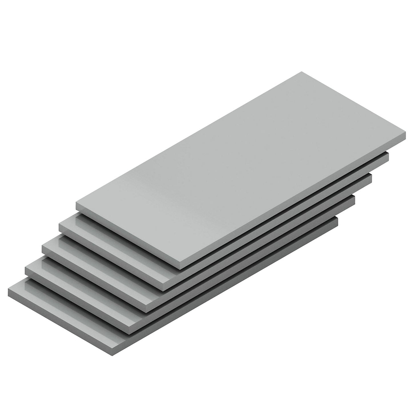 Shelf, width 1300 mm, pack of 5, depth 600 mm, max. load 350 kg, zinc plated.