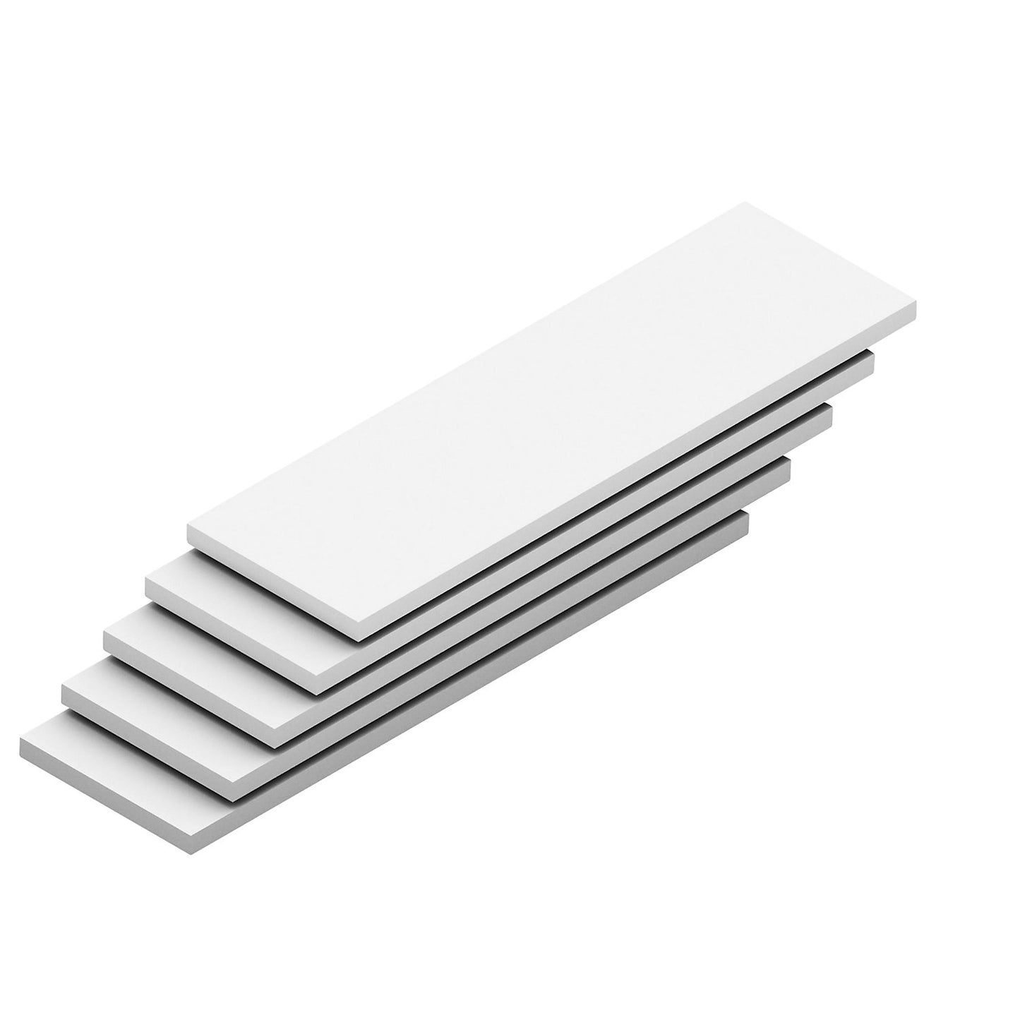 Shelf, width 1300 mm, pack of 5, depth 400 mm, max. load 350 kg, grey.