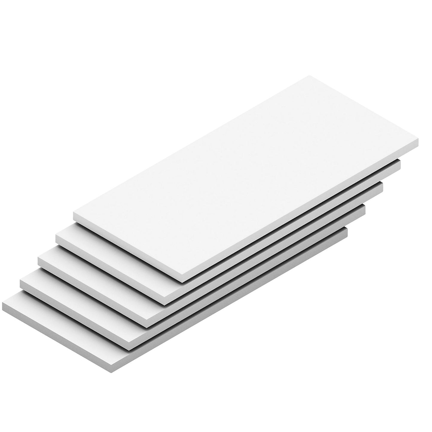 Shelf, width 1300 mm, pack of 5, depth 600 mm, max. load 125 kg, grey.