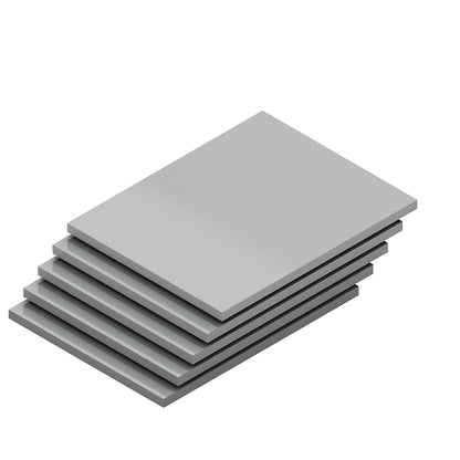 Shelf, width 1000 mm, pack of 5, depth 800 mm, max. load 350 kg, zinc plated.