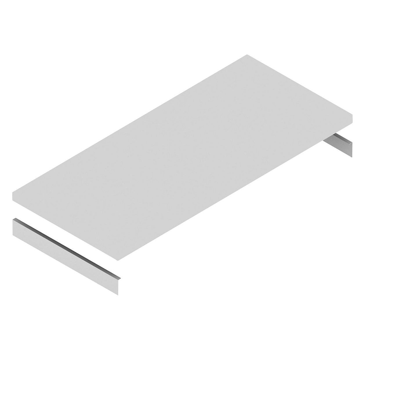 Shelf, incl. support beams, zinc plated, WxD 1325 x 600 mm.