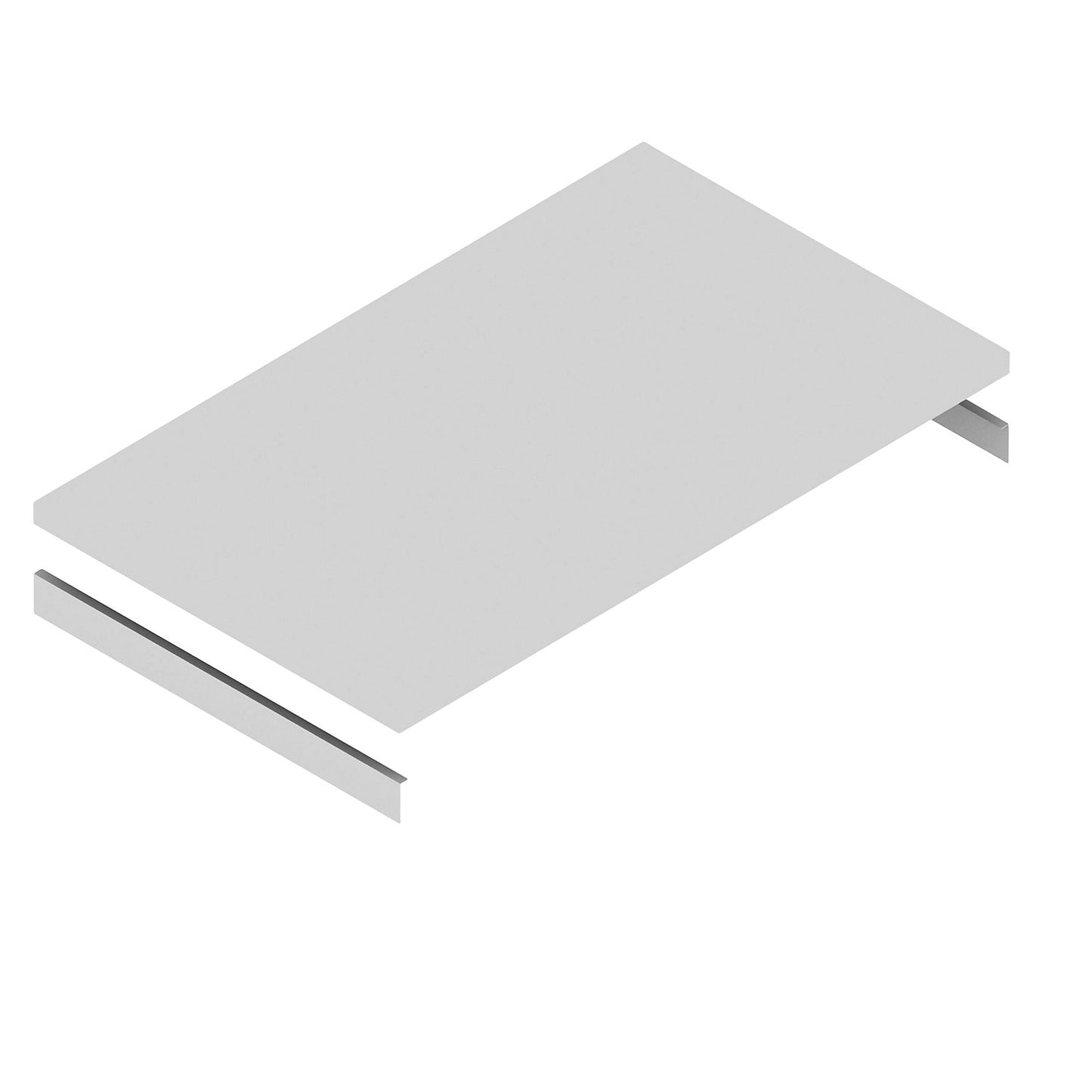 Shelf, incl. support beams, zinc plated, WxD 1325 x 800 mm.
