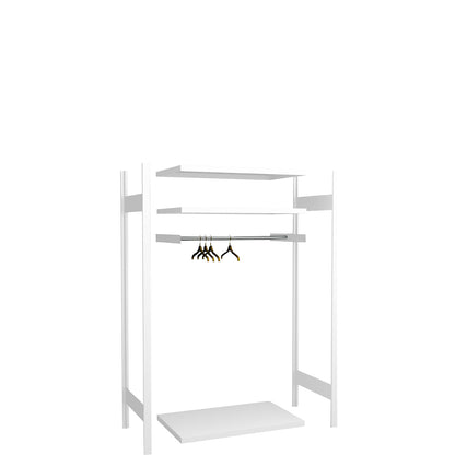 Clothes rail kit, for shelf unit width 1000 mm, light grey.