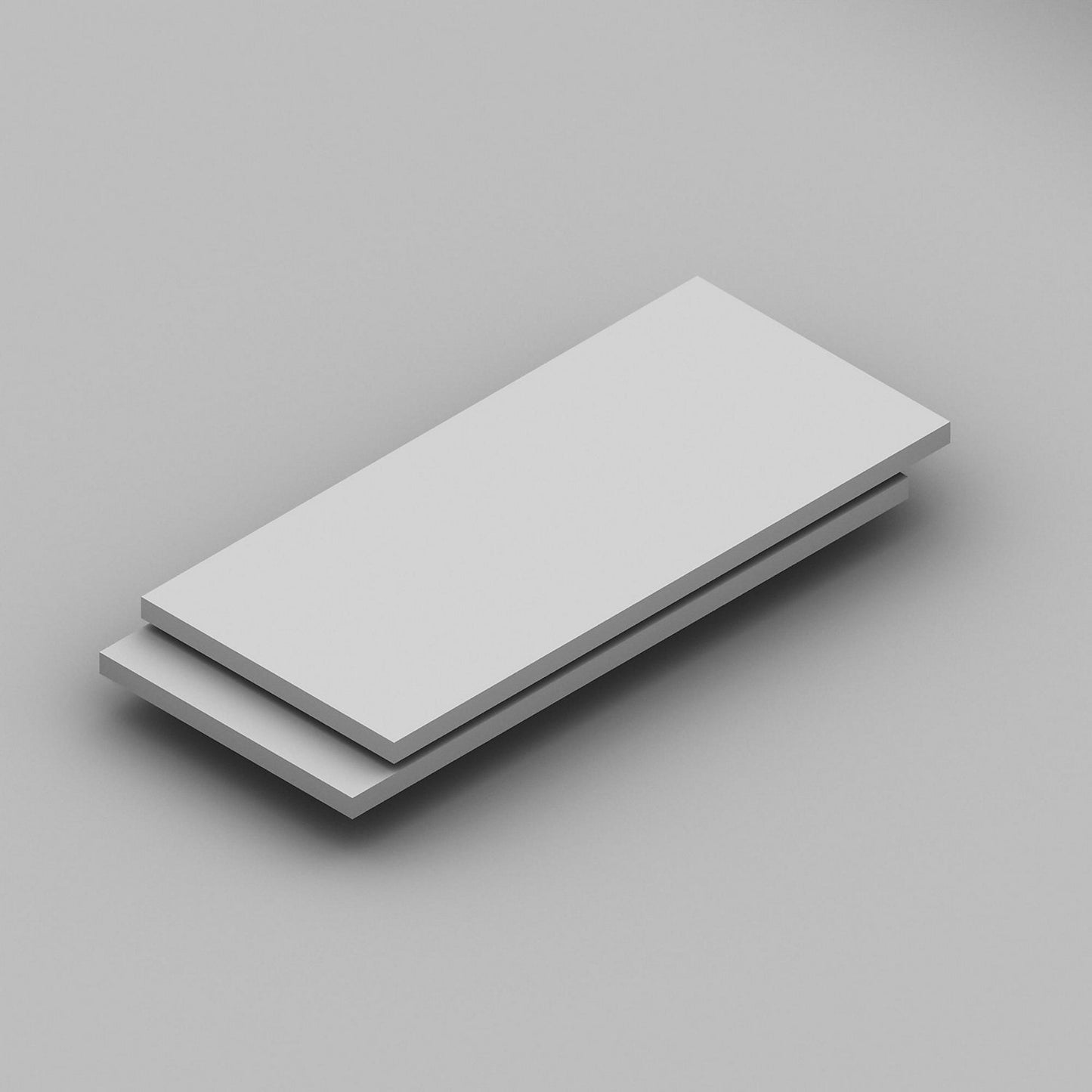 Shelf, for hygienic boltless shelving unit, pack of 2, WxD 1215 x 550 mm.