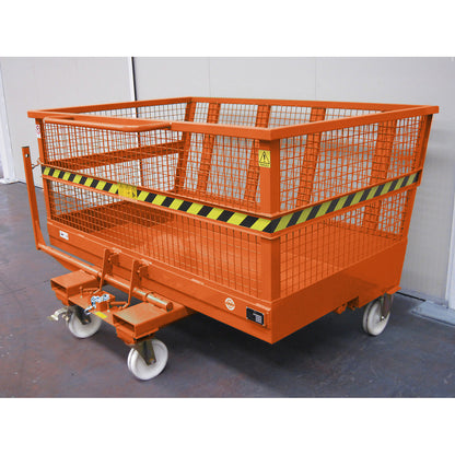 XXL tilting skip, max. load 2000 kg, capacity 1.61 m³.