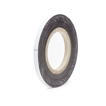 Magnetic storage labels, sold by the roll, white, height 20 mm, roll length 10 m.