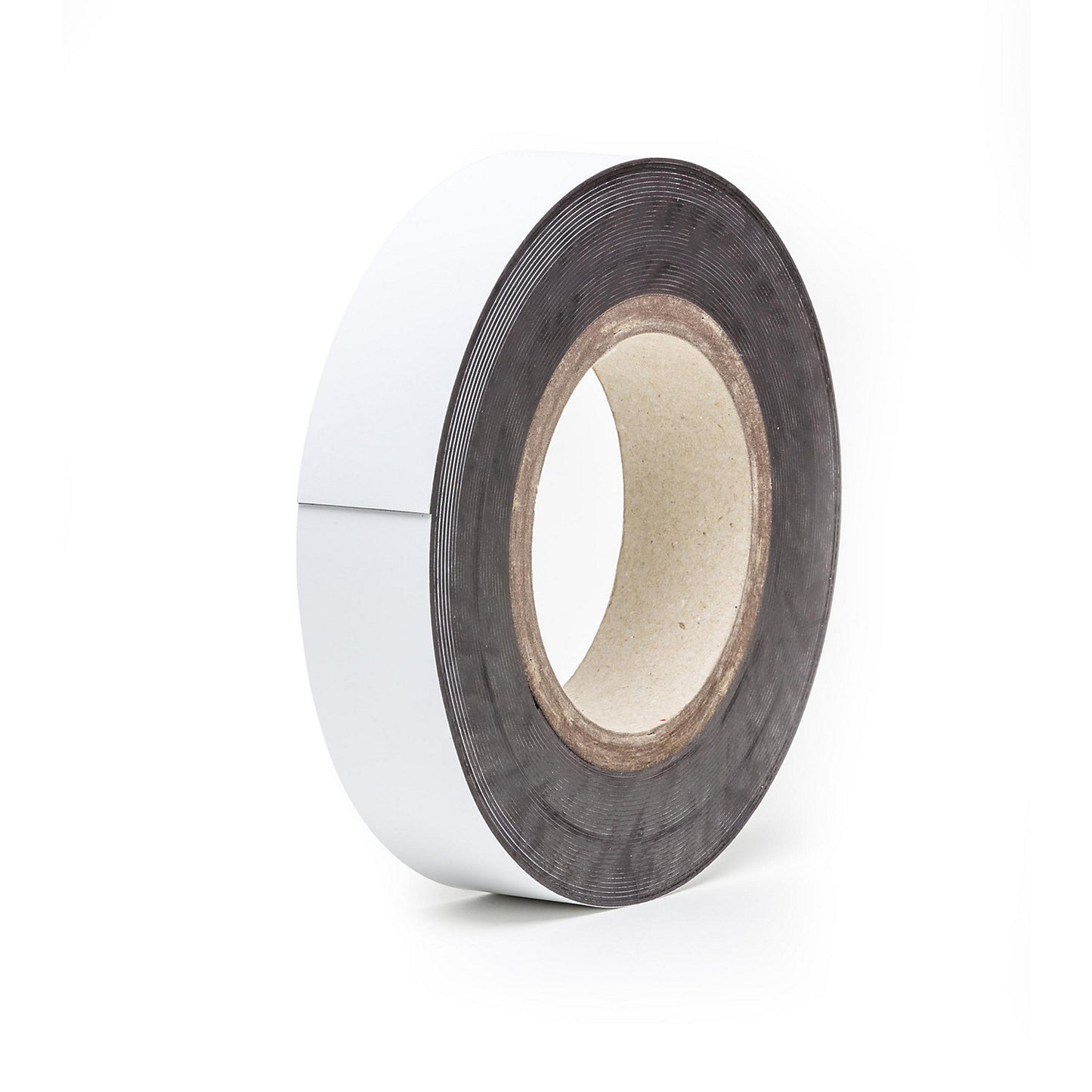 Magnetic storage labels, sold by the roll, white, height 25 mm, roll length 10 m.