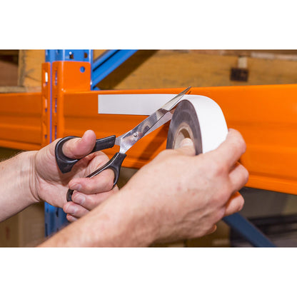 Magnetic storage labels, sold by the roll, white, height 30 mm, roll length 10 m.