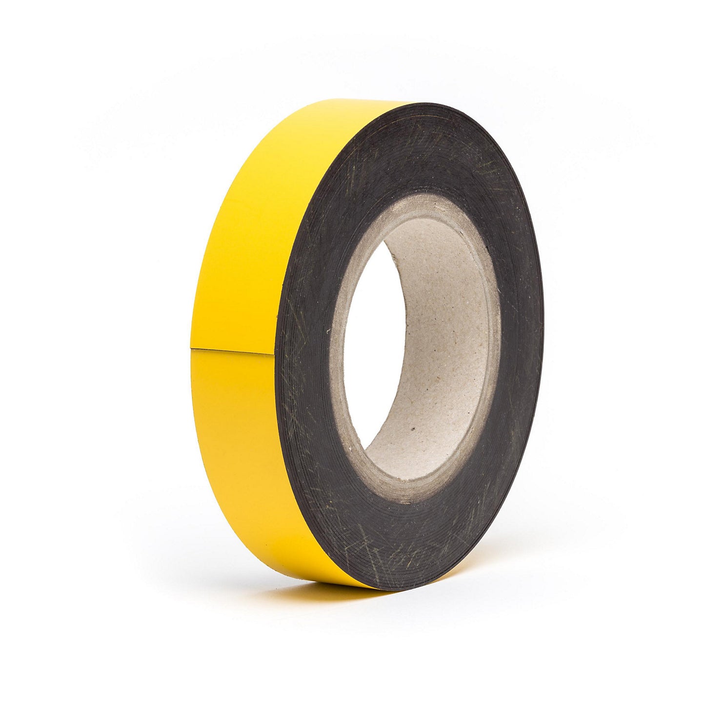 Magnetic storage labels, sold by the roll, yellow, height 30 mm, roll length 10 m.