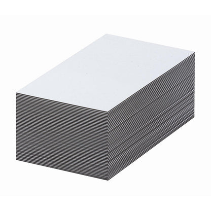 Magnetic storage labels, white, HxW 40 x 100 mm, pack of 100.