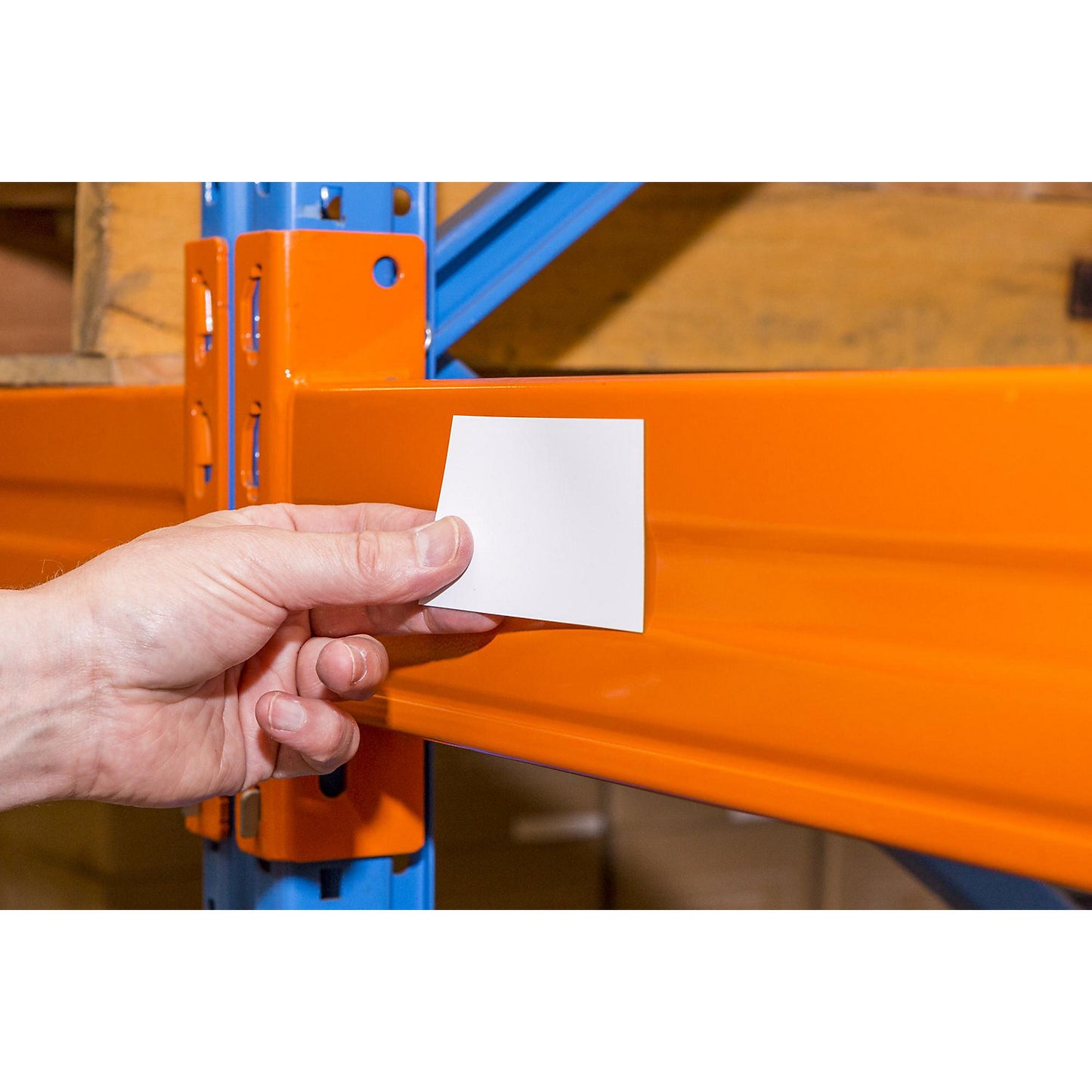 Magnetic storage labels, white, HxW 40 x 100 mm, pack of 100.