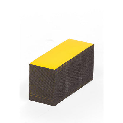 Magnetic storage labels, yellow, HxW 10 x 80 mm, pack of 100.