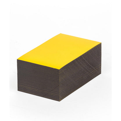 Magnetic storage labels, yellow, HxW 60 x 100 mm, pack of 100.