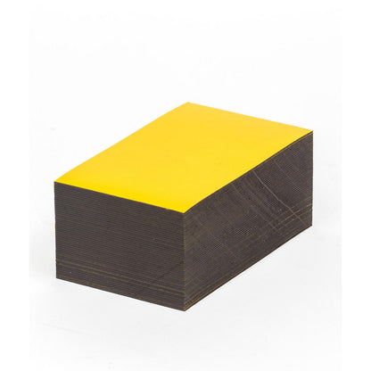 Magnetic storage labels, yellow, HxW 80 x 100 mm, pack of 100.