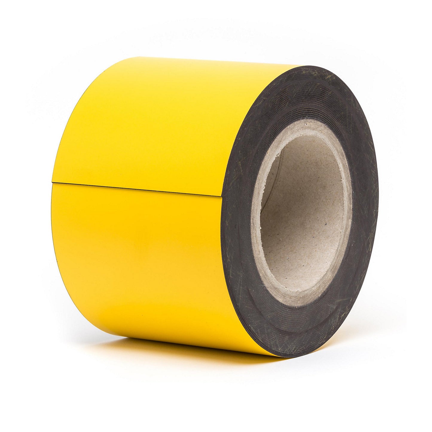 Magnetic storage labels, sold by the roll, yellow, height 100 mm, roll length 10 m.