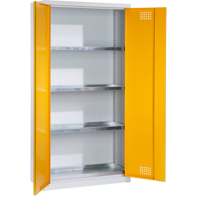 Environmental cupboard, height 1800 mm, 3 tray shelves, 1 base sump tray.