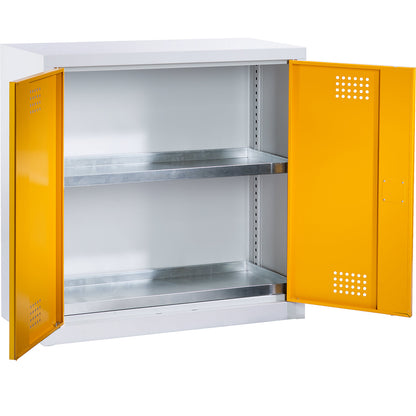 Environmental cupboard, height 900 mm, 1 tray shelf, 1 base sump tray.