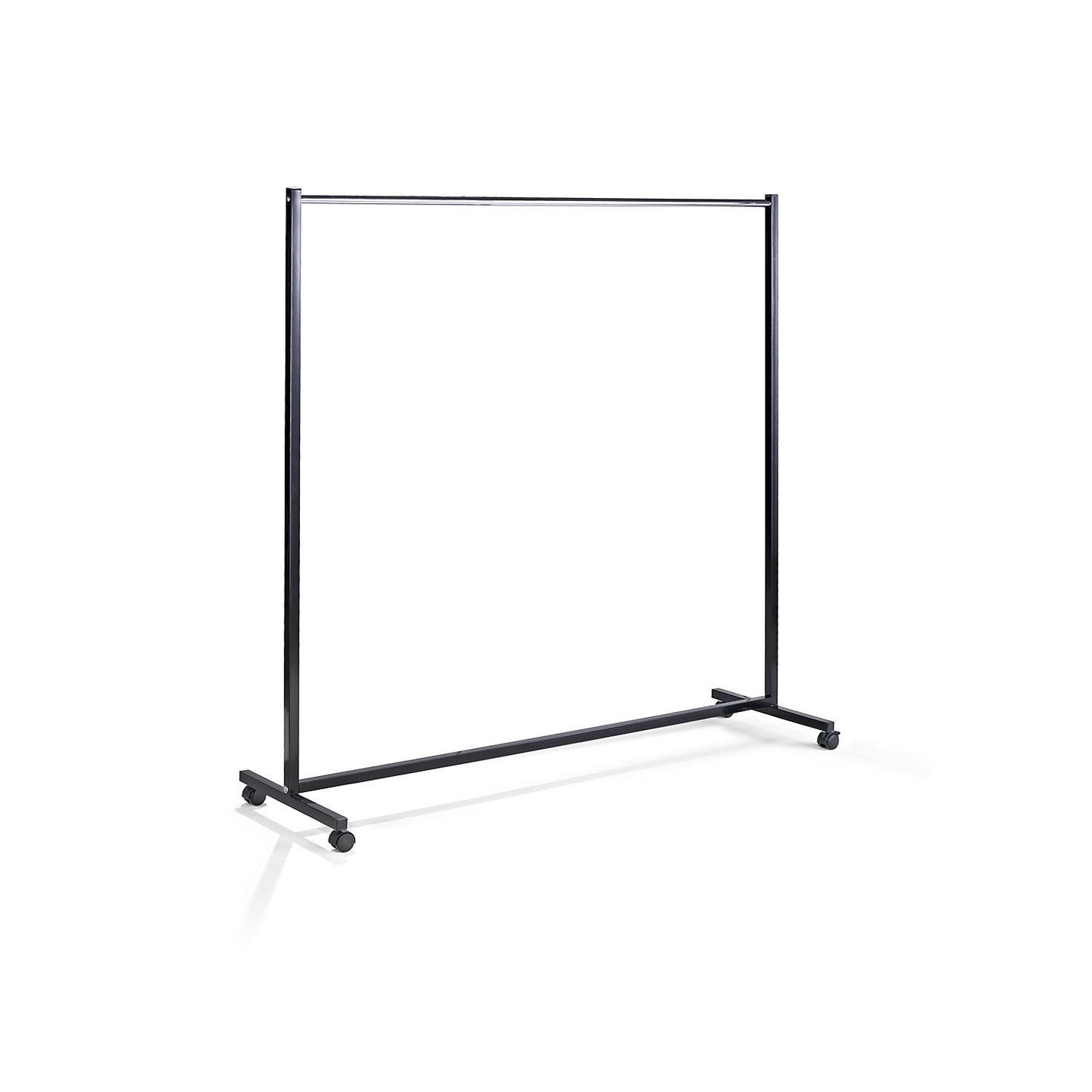 Coat rail, HxWxD 1700 x 1670 x 510 mm, tubular rail, chrome plated.