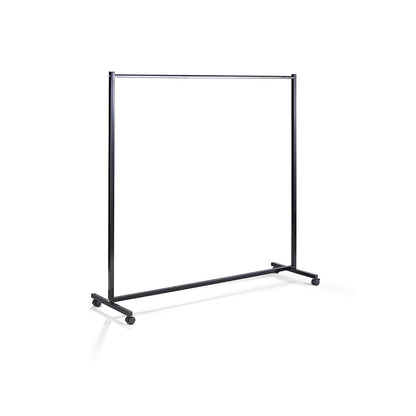Coat rail, HxWxD 1700 x 1670 x 510 mm, tubular rail, chrome plated.