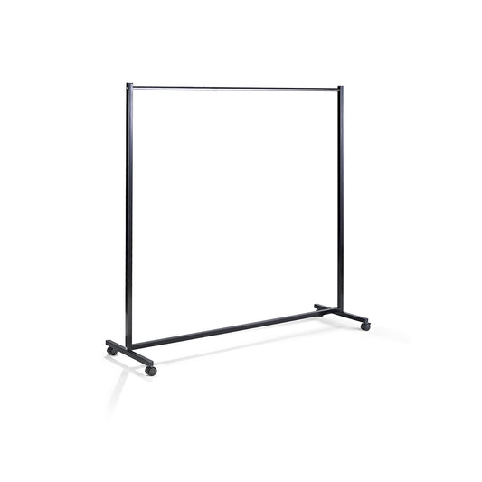 Coat rail, HxWxD 1700 x 1670 x 510 mm, tubular rail, chrome plated.