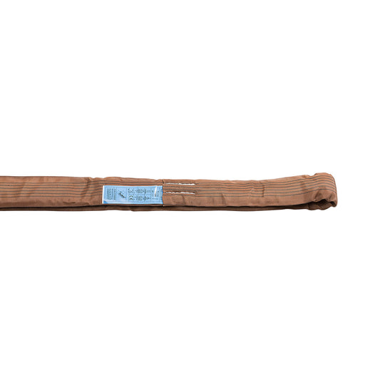 Round sling, max. load single direct 6000 kg, pack of 2, brown, extended length 1500 mm.