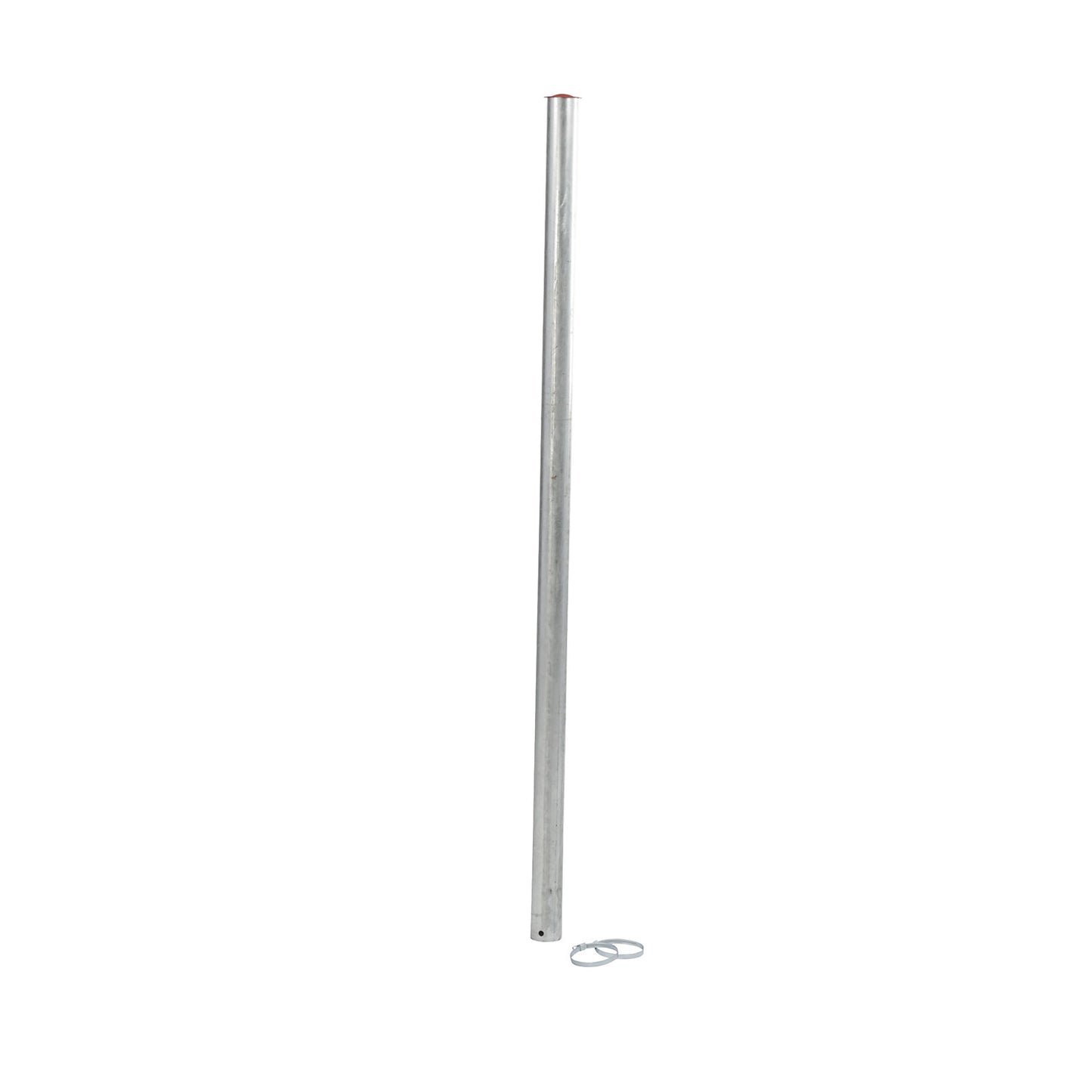 Mounting post, for 50 l waste paper bin, incl. clamp bands.