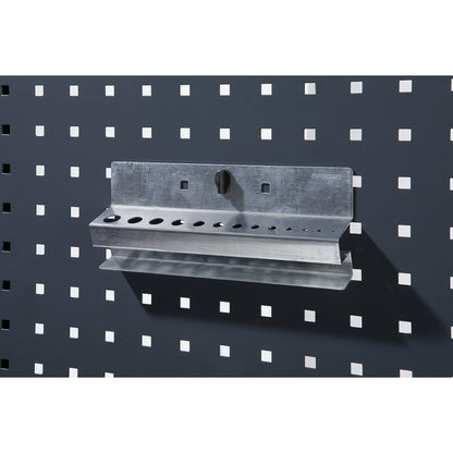 Drill bit holder, WxH 225 x 65 mm, with 13 holders.