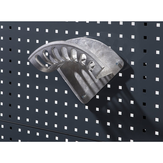 Hose and cable holder, includes mounting material, WxH 250 x 100 mm, aluminium.