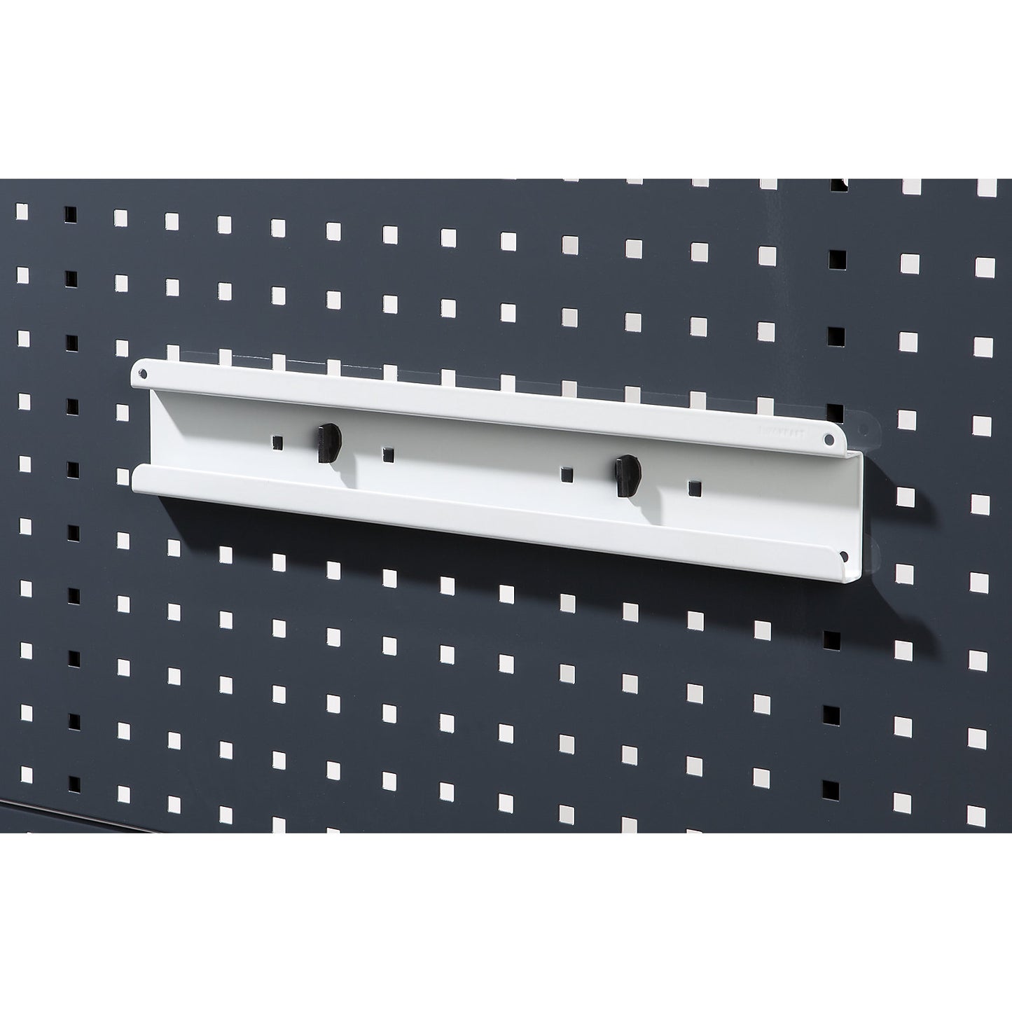 Holding rail, for open fronted storage bins, width 100 mm.