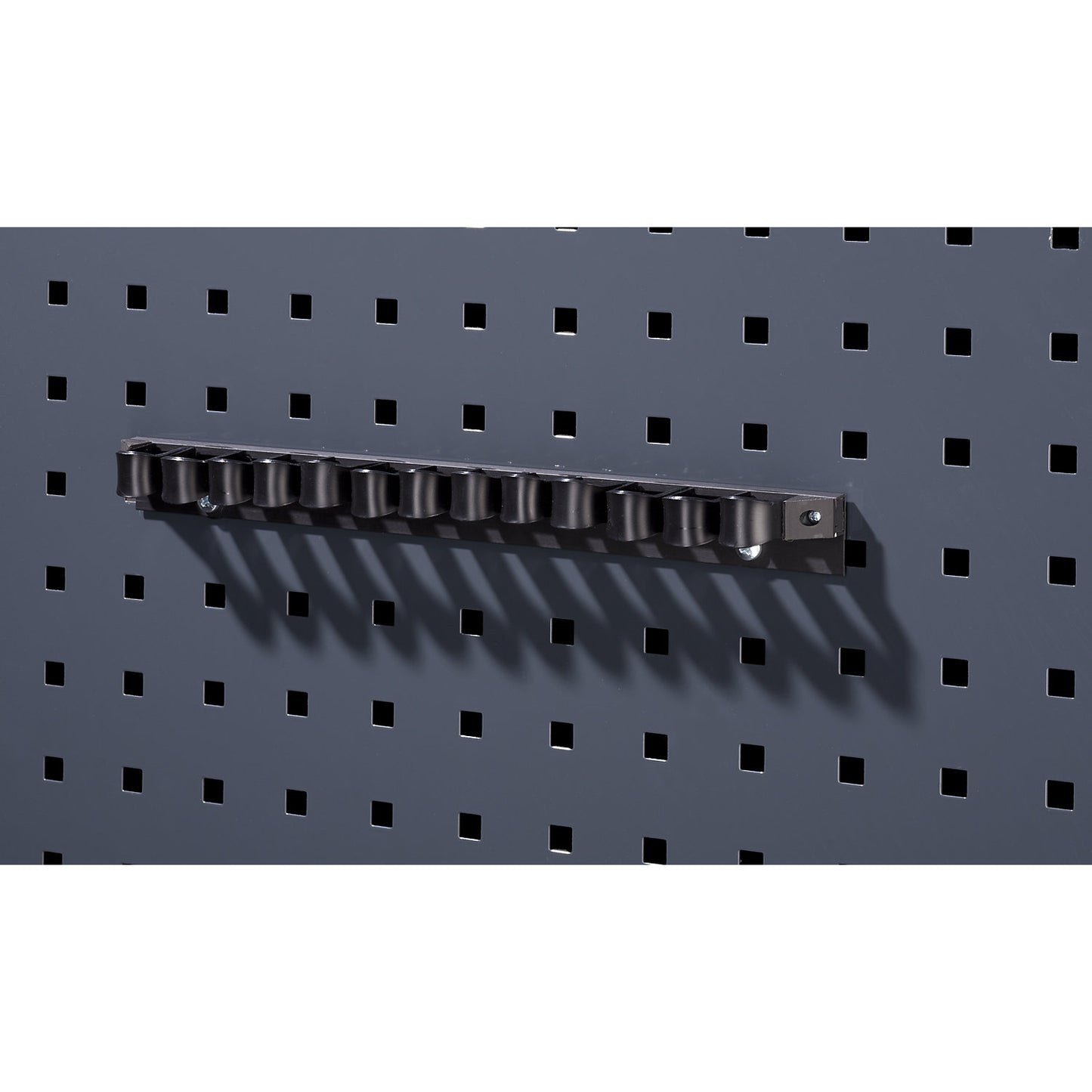 Tool clamp holder, with plastic clamps, width 150 mm.