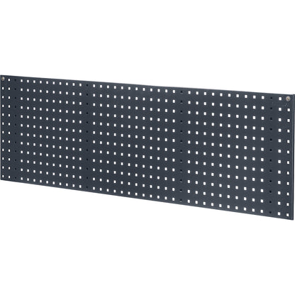 Perforated panel for tool holder, length 1524 mm, charcoal.