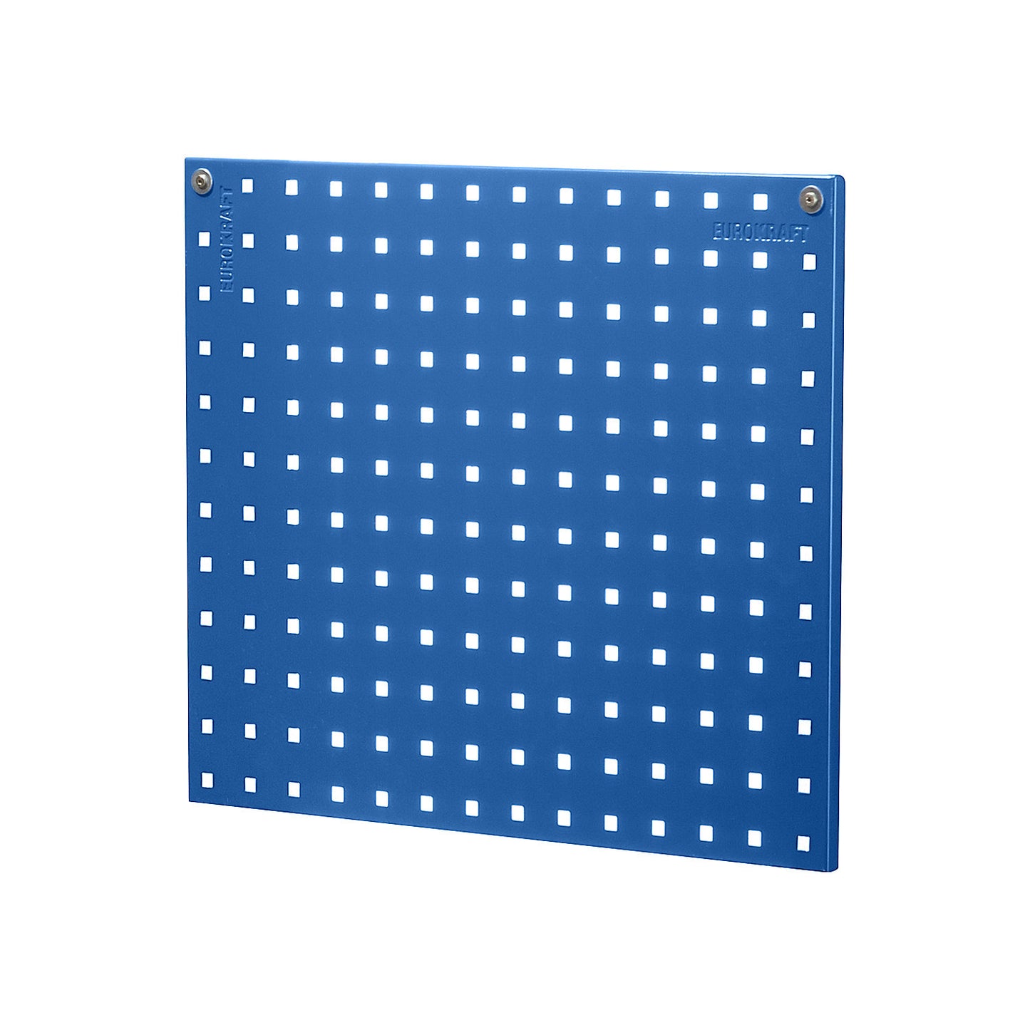 Perforated panel for tool holder, length 533 mm, gentian blue.