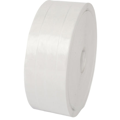 Fibre reinforced gummed adhesive tape, 2 longitudinal threads, pack of 12 rolls, white, tape width 60 mm.