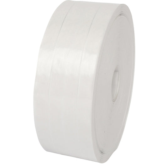 Fibre reinforced gummed adhesive tape, 2 longitudinal threads, pack of 12 rolls, white, tape width 60 mm.