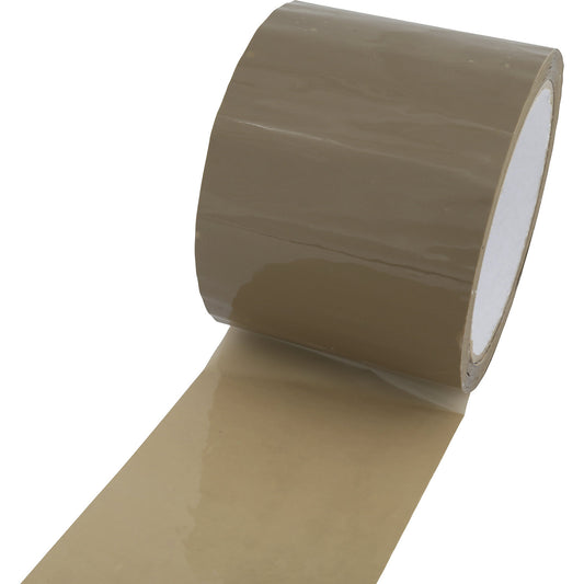 PP packing tape, standard, pack of 24 rolls, brown, tape width 75 mm.