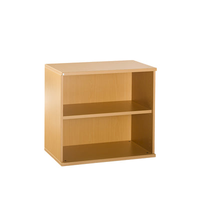 LENA - Sideboard, HxWxD 722 x 800 x 442 mm, 1 shelf, 2 file heights, beech finish.