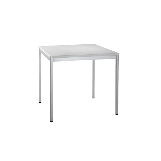 LENA - Desk, depth 800 mm, width 800 mm, light grey.